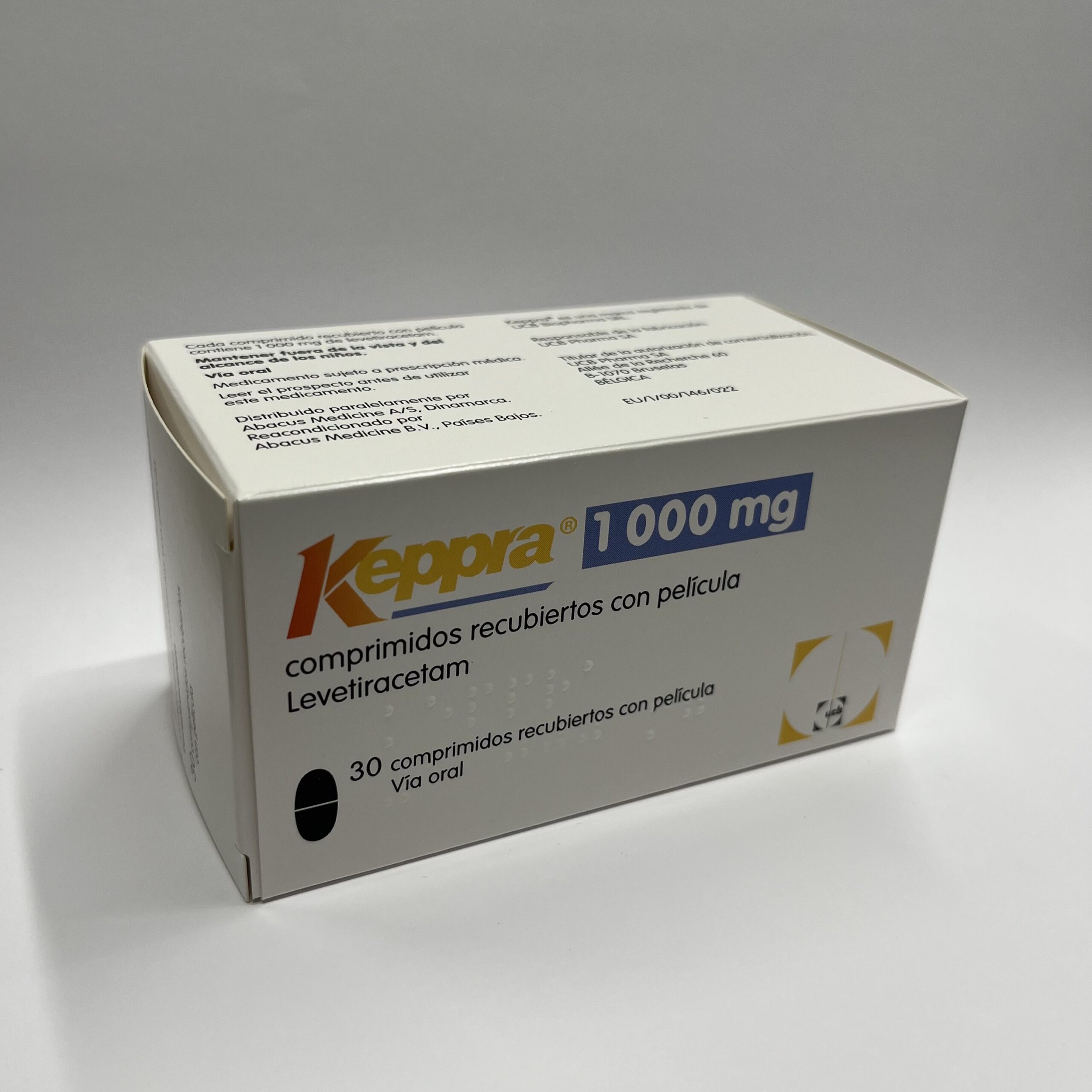 KEPPRA 1000 mg 30 comprimidos recubiertos