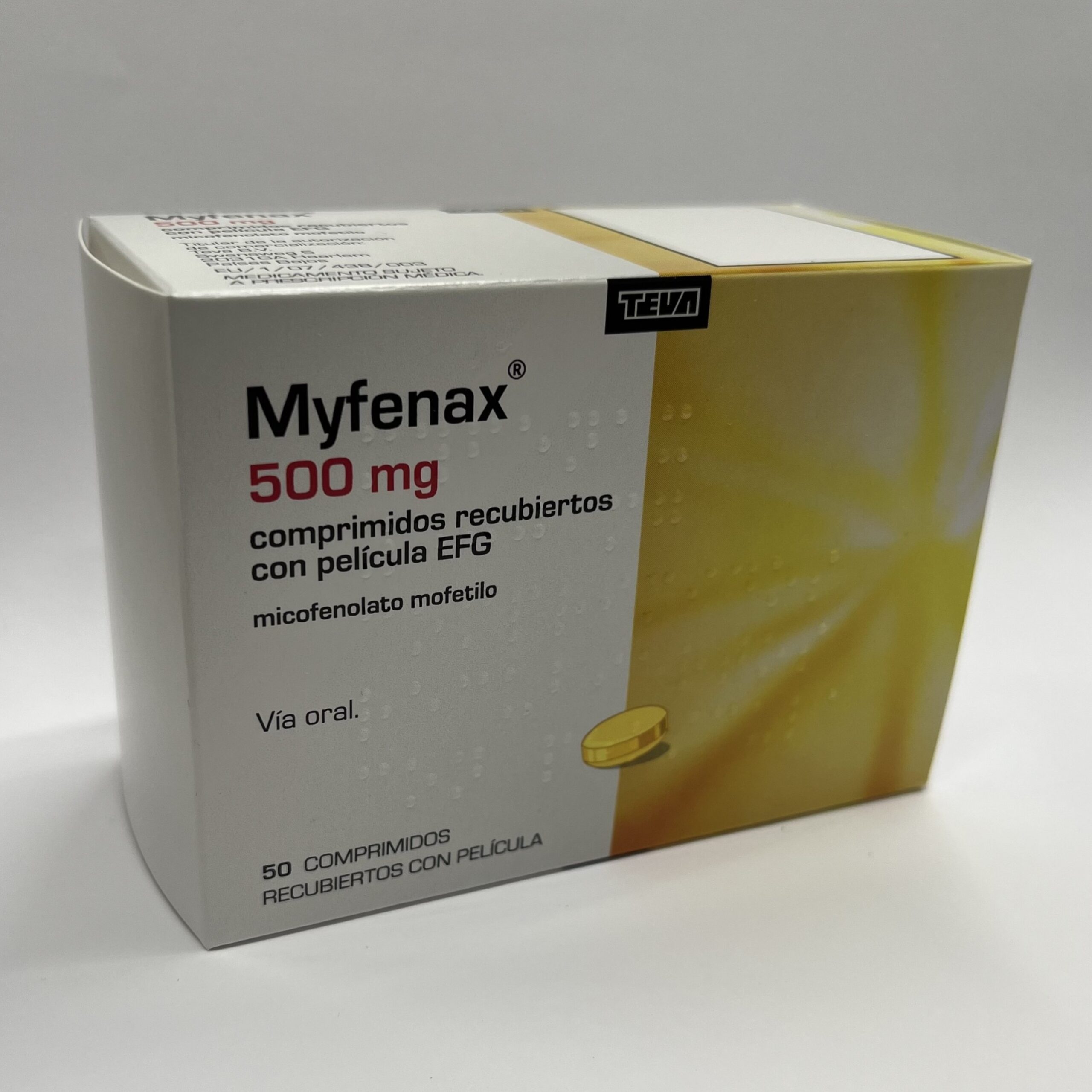 MYFENAX EFG 500 mg 50 comprimidos recubiertos