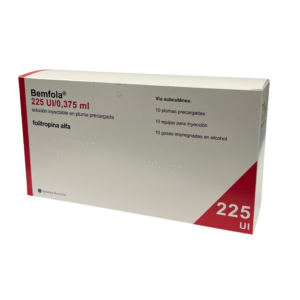 BEMFOLA 225 UI 10 plumas precargadas solucion inyectable 0,375 ml